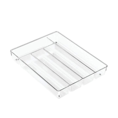 Transparent Clear Acrylic Cutlery Organizer | Extra Thick | Non Slip Feet | Ideal For Organizing Cutlery, Utensils- Furaha Finds Kenya