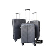 3 in 1 Unbreakable PP Suitcase Set | Zipper Closure, 360 Spinner Wheels, Telescopic Handle | Sizes: 75cm, 69cm, 59cm