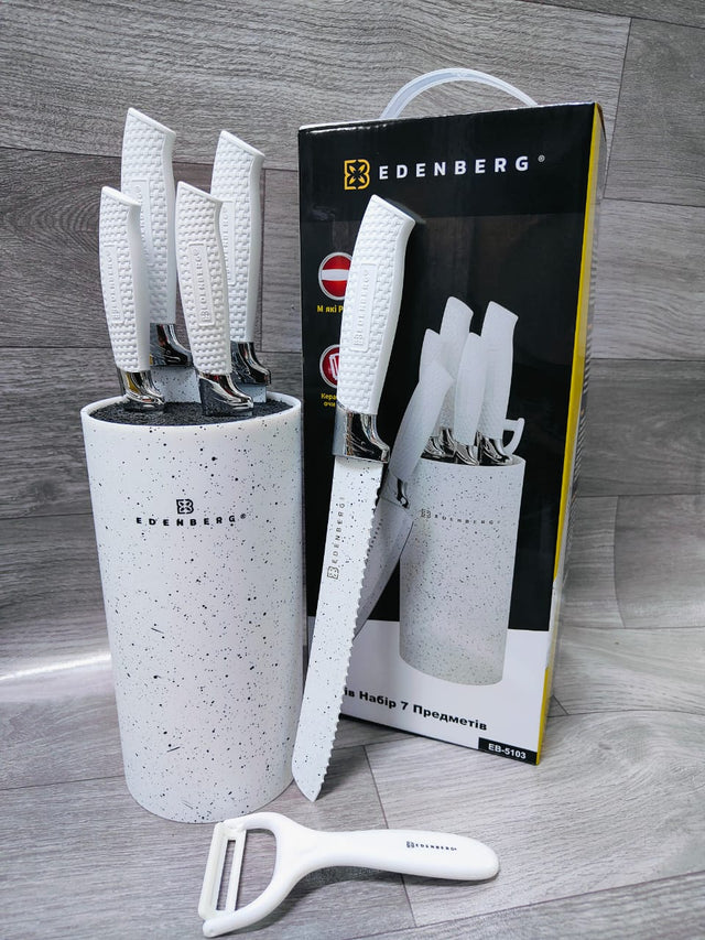 Furaha Finds Edernberg Marble Knife Set 