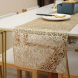 Hollow PVC Table Flag Heat Insulation Placemat Bronzing Table Runner Nonslip Nordic Runner (150cm)- Furaha Finds Kenya
