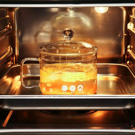 Glass Heat Resistant Cooking Pot with Handle | 1500ml | Oven & Microwave Friendly | Lead-Free and Non-Toxic- Furaha Finds Kenya