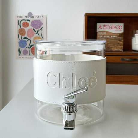 Chlce Juice Dispenser 2.3L Glass Jug with Acrylic Lid Heat Resistant & Airtight with Filter & Faucet- Furaha Finds Kenya