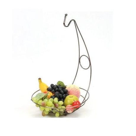 Banana Rack Stainless Steel 28cm Hanging Fruit Holder- Furaha Finds Kenya