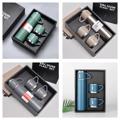 500ml Stainless Steel Gift Set Flask