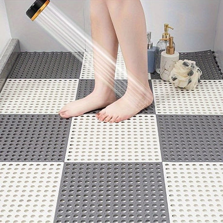 Furaha Finds Waterproof Antislip Bathroom Mat with a reversible patented design. Child-safe, shock-absorbent, non-toxic, and easy to clean