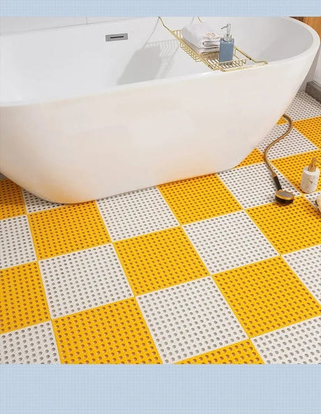 Furaha Finds Waterproof Antislip Bathroom Mat with a reversible patented design. Child-safe, shock-absorbent, non-toxic, and easy to clean