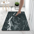 Furaha Finds Marble-Like Antislip Absorbent Bathroom Mat made of rubber. Instantly absorbs water and dries quickly