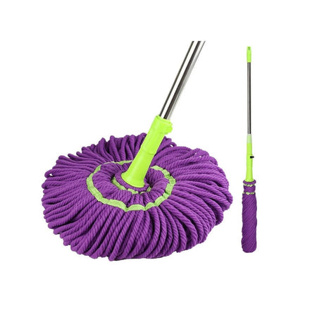 Furaha Finds Self Wriggle Mop Stick with an oversized mop head and automatic twist mechanism. Self-squeezing function for quick drying and safer floors