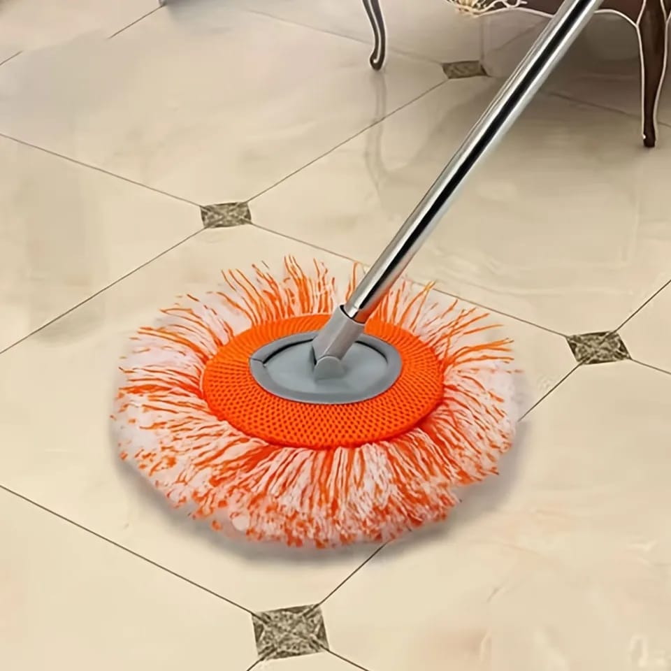 Chenille Telescopic Cleaning Mop 360° Rotating Wet & Dry Mop
