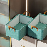 Furaha Finds Foldable Steel Frame Fabric Storage Box Organizer 