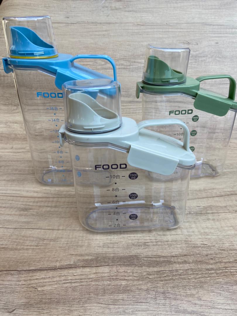 Furaha Finds Transparent Cereal Storage Box 