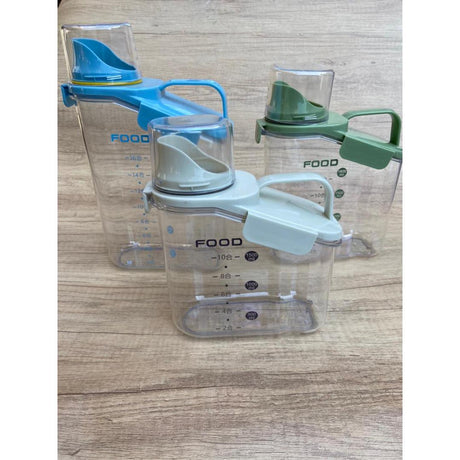Transparent Cereal Storage Box Sealed Moisture Proof Container with Handle 1600ml, 2000ml & 2800ml- Furaha Finds Kenya