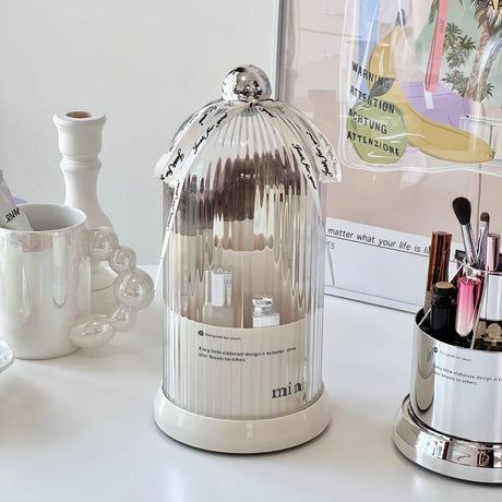360° Rotating Desktop Makeup Brushes Holder Portable Makeup Organizer Cosmetic Storage Box Makeup Tools & Lipstick Rack- Furaha Finds Kenya