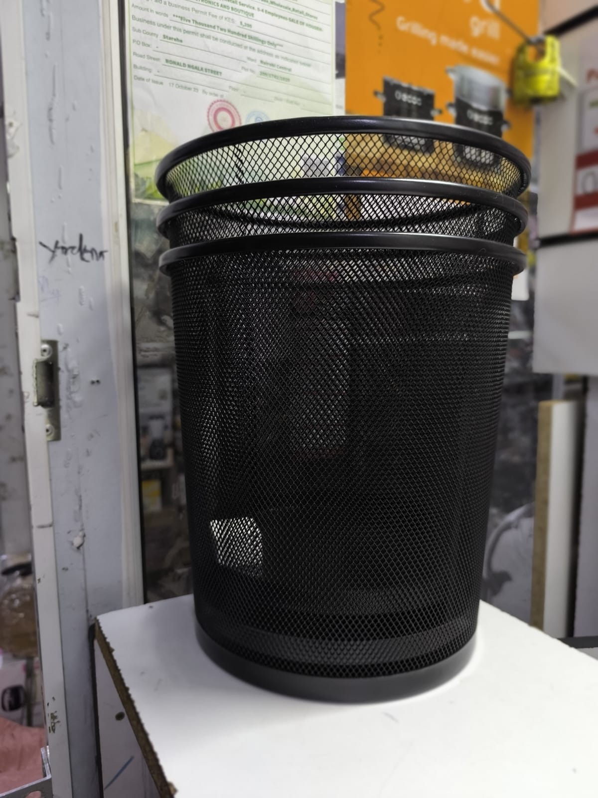 Furaha Finds Multipurpose Steel Mesh Home Waste Bin 