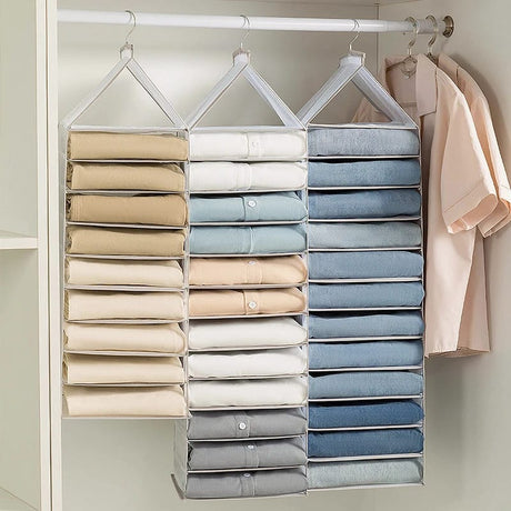 Foldable Wardrobe Hanging Clothes Storage Bag Space Saving Closet Organizer- Furaha Finds Kenya