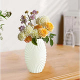 Simple NonBreakable Flower Vase | Durable White Decorative Vase for Home & Office