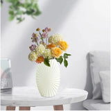 Simple NonBreakable Flower Vase | Durable White Decorative Vase for Home & Office