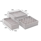 3pcs/Set Underwear Bra Organizer Storage Box | Drawer Closet Organizers Divider Boxes- Furaha Finds Kenya
