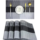 6 Piece Washable Vinyl Placemats | Durable Weave Table Mats | Perfect For Daily Dining, Special Occasions, Or Outdoor Gatherings