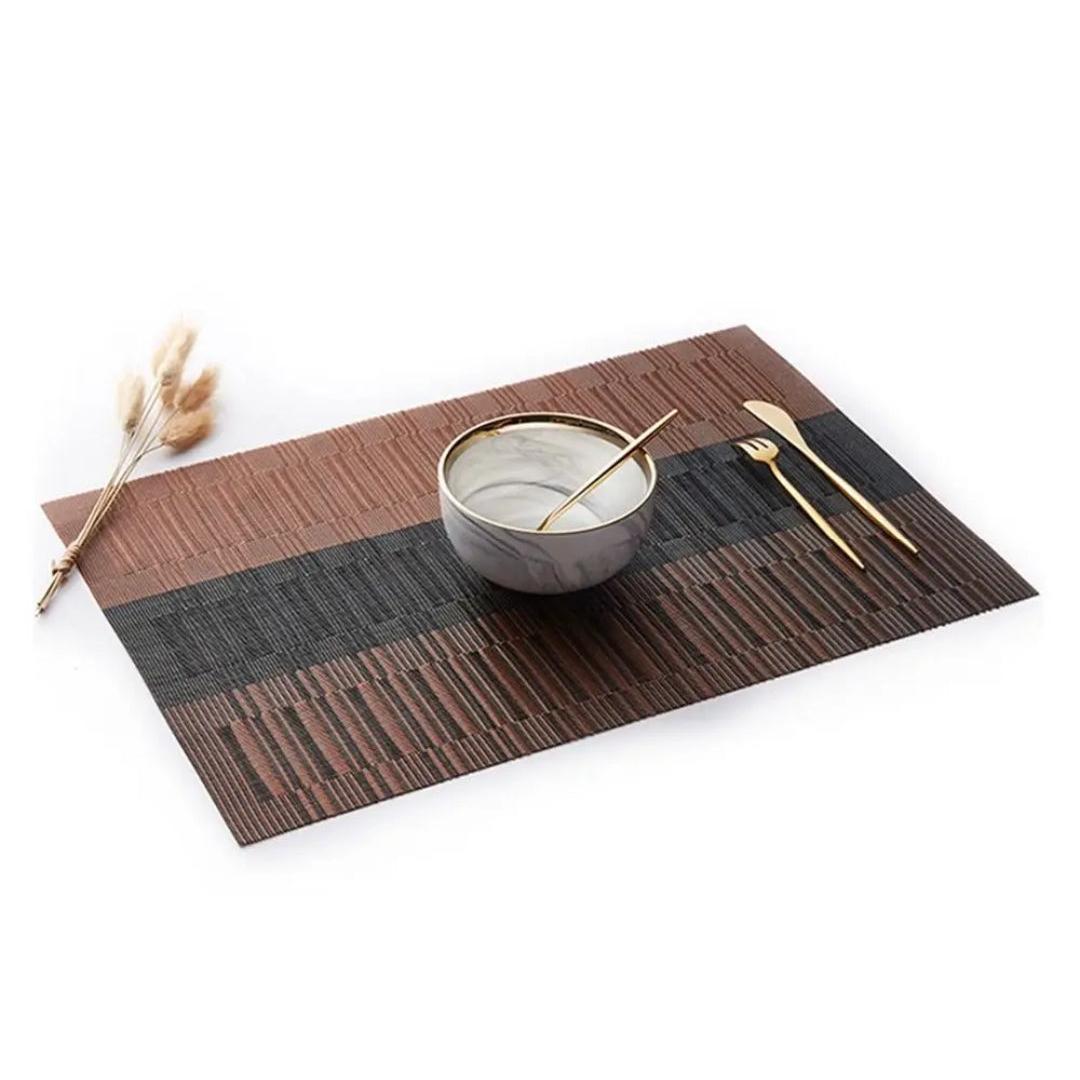 6 Piece Washable Vinyl Placemats | Durable Weave Table Mats | Perfect For Daily Dining, Special Occasions, Or Outdoor Gatherings