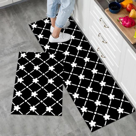 Kitchen Mats | Absorbent and Skid-Resistant Base | Set of 2 | Big Size: 120 cm x 40 cm Small Size: 60 cm x 40 cm- Furaha Finds Kenya