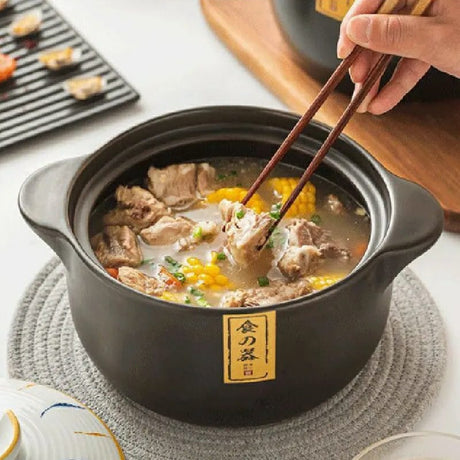 Heat Resistant Casserole Pot with Lid | 4.5L Capacity | Retro Style Cooking Dish- Furaha Finds Kenya