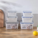 3 Piece Double Drain Basket Set Microwave & Refrigerator Storage Container for Fruits & Vegetables- Furaha Finds Kenya