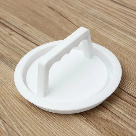 Hamburger Press Patty Maker White PVC Burger Press with (10.6cm Diameter)- Furaha Finds Kenya