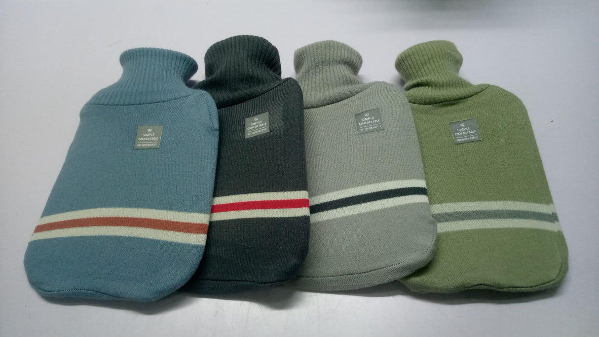 Furaha Finds Soft Cloth Covered Hot Water Bottle Bag Cozy, heat retaining cover for extra warmth, comfort, and pain relief, perfect for cold nights and relaxation.