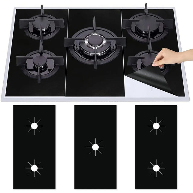 1 Set 5 Hole Gas Stove Pad Protective Cover NonStick & Reusable Stovetop Scratch Protector- Furaha Finds Kenya