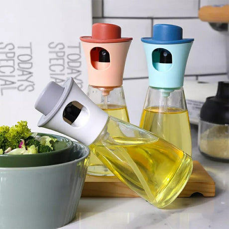 Round Oil Sprayer Bottle | Leakproof, Non-slip, and Easy to Use- Furaha Finds Kenya