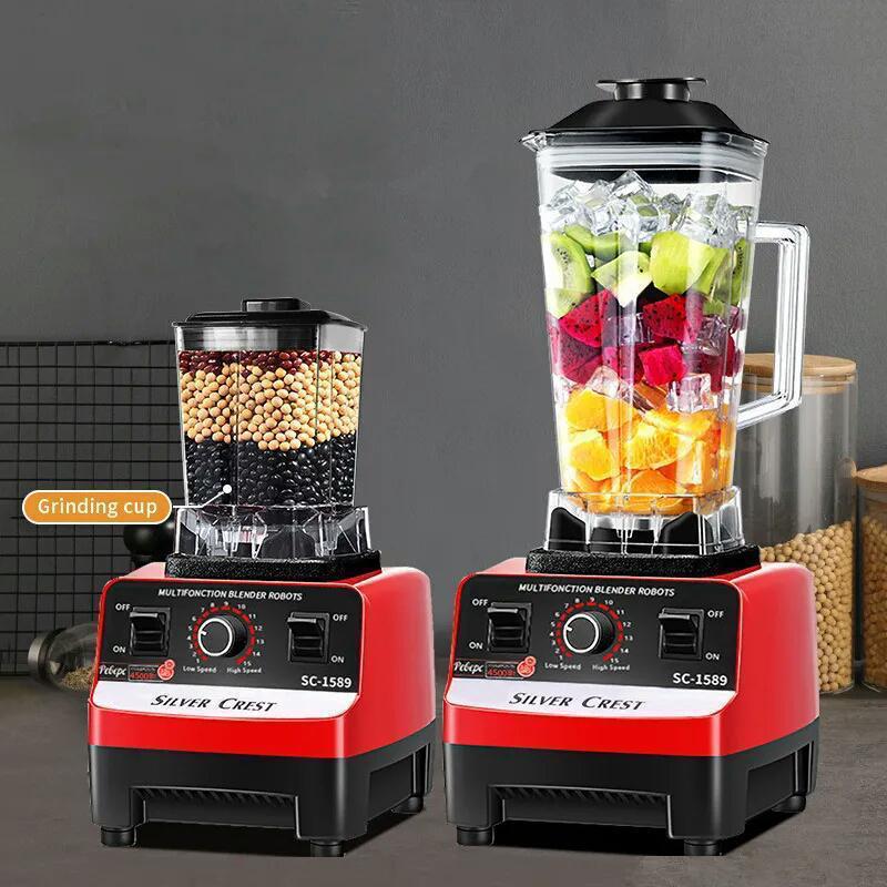 2in1 Silver Crest Blender 4500 Watts Electric Multifunction Stainless Steel Blender with Beauty Blades for Household Use- Furaha Finds Kenya