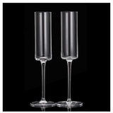 Polycarbonate Champagne Flute Glasses | Set of 6 Clear Acrylic Toasting Glasses | 150ml Capacity- Furaha Finds Kenya