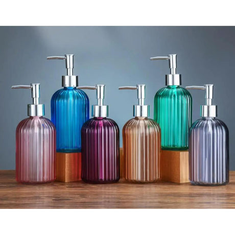 High Quality Glass Soap Dispenser 420ml MultiPurpose Pump Bottle for Soap, Shampoo, and Lotion