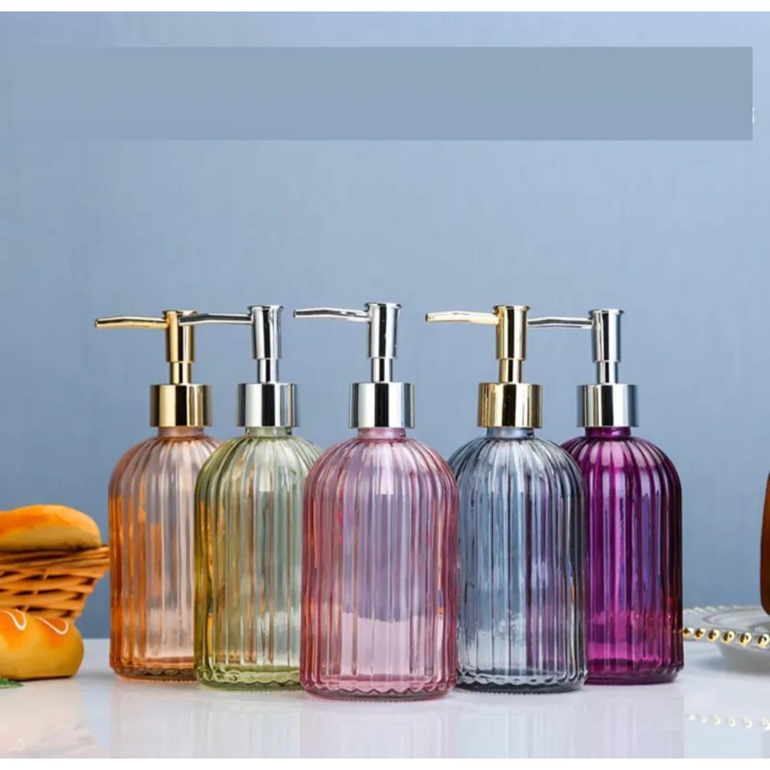 High Quality Glass Soap Dispenser 420ml MultiPurpose Pump Bottle for Soap, Shampoo, and Lotion