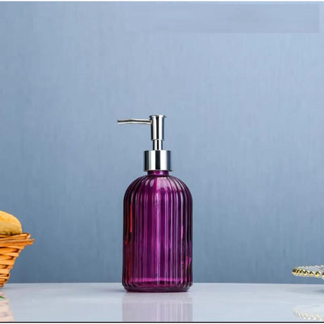 High Quality Glass Soap Dispenser 420ml MultiPurpose Pump Bottle for Soap, Shampoo, and Lotion