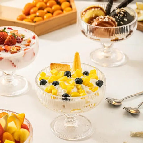 320ml Glass Dessert Bowl Versatile Bowl for Snacks Nuts Milkshakes Condiments & Salad- Furaha Finds Kenya