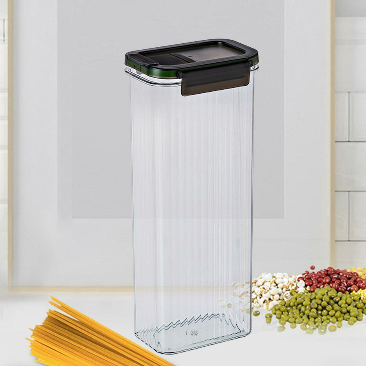 Airtight Multipurpose Storage Jar 29cm PP Container for Spaghetti Cereals & Food Storage- Furaha Finds Kenya