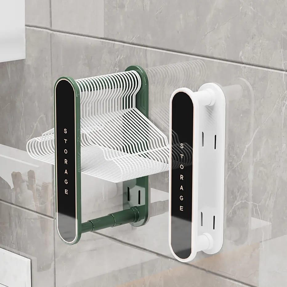 Furaha Finds Retractable Hanger Storage Shelf 