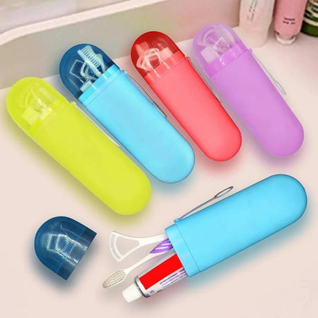Furaha Finds Portable Plastic Toothbrush Holder