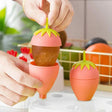 6 Grids Strawberry Ice Cream Popsicle Mold Durable Popsicle Maker for Ice Cream Pudding & Candy (15.6 x 11 x 10.6 cm)- Furaha Finds Kenya