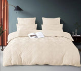 Furaha Finds Luxury Tufted Wave Design Duvet Cover Set. Soft, breathable microfiber material for all seasons. Includes duvet cover and pillowcases in 6x6 or 6x7 sizes