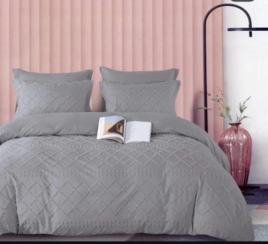 Furaha Finds Luxury Tufted Wave Design Duvet Cover Set. Soft, breathable microfiber material for all seasons. Includes duvet cover and pillowcases in 6x6 or 6x7 sizes