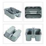 Handheld Plastic Cleaning Utility Caddy Organizer | 35.5x24.5x18cm (LxWxH)