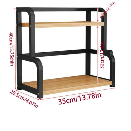 Stainless Steel Kitchen Storage Rack Multi-Layer Countertop Organizer