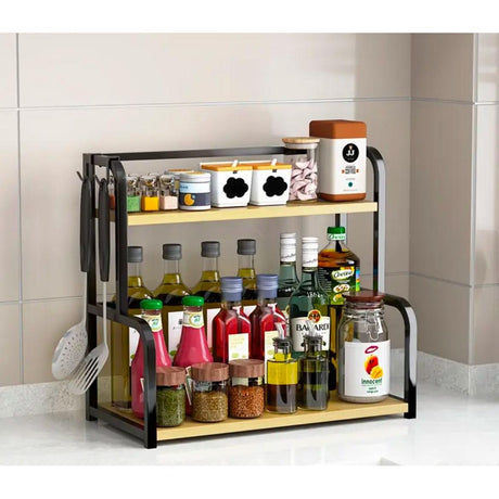 Stainless Steel Kitchen Storage Rack Multi-Layer Countertop Organizer