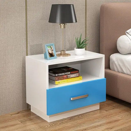 Minimalist Wooden Bedside Table with Drawer Compact & Functional Storage