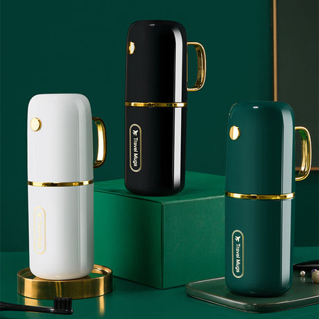 Furaha Finds Portable Travel Toothbrush Storage Case with Double Cups