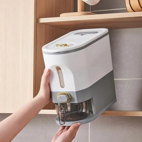 Large Rice Storage Box 5L&10L Capacity with Leak-Proof Design- Furaha Finds Kenya