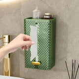 Furaha Finds Luxury Diamond Acrylic Tissue Box  Wall mounted and tabletop tissue holder with an elegant design for home and office décor.